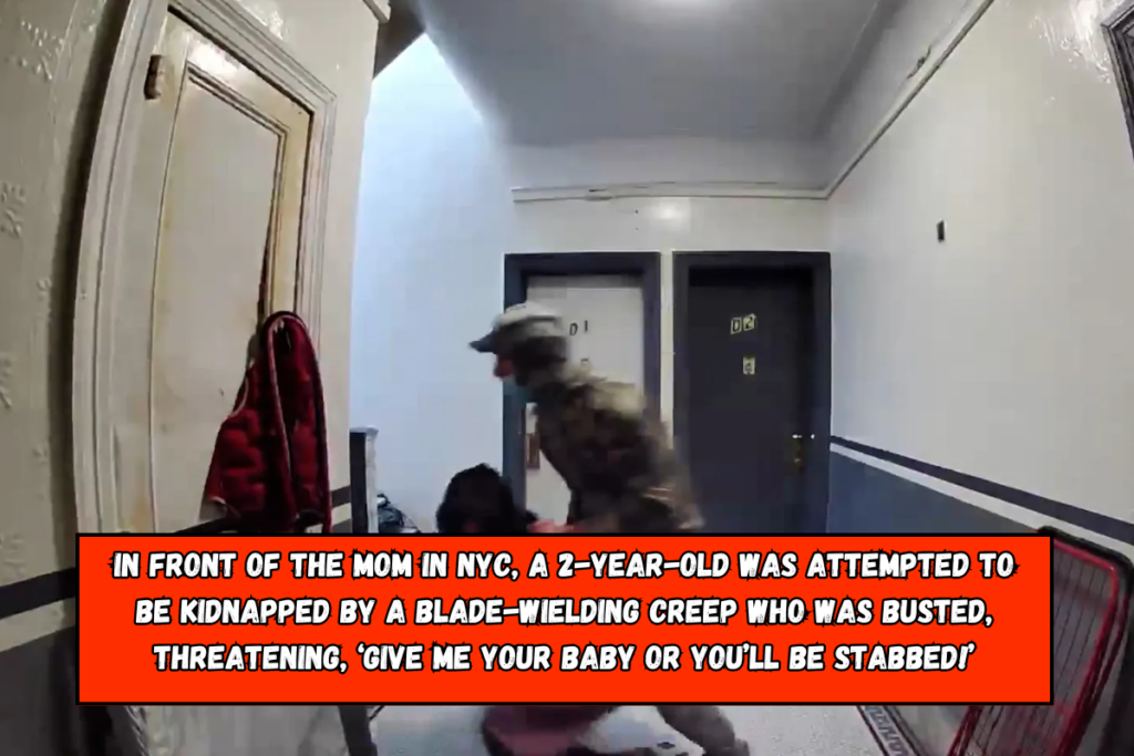 In front of the mom in NYC, a 2-year-old was attempted to be kidnapped by a blade-wielding creep who was busted, threatening, ‘Give me your baby or you’ll be stabbed!’