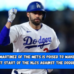 J.D. Martinez of the Mets is poised to make his first start of the NLCS against the Dodgers.