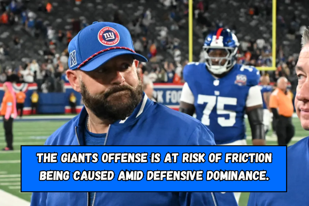 The Giants offense is at risk of friction being caused amid defensive dominance.