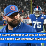 The Giants offense is at risk of friction being caused amid defensive dominance.