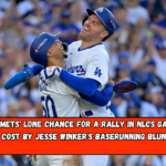 The Mets' lone chance for a rally in NLCS Game 1 was cost by Jesse Winker's baserunning blunder.